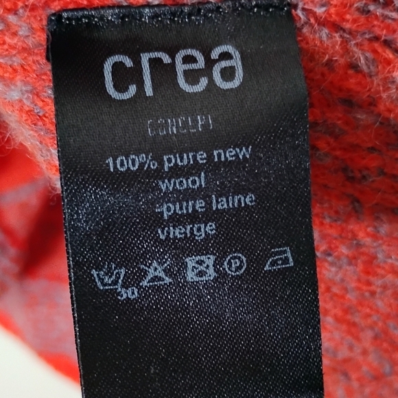 Crea Concept Wool Sweater Textured Knit | Made in Italy Artsy Minimalist - Picture 9 of 10